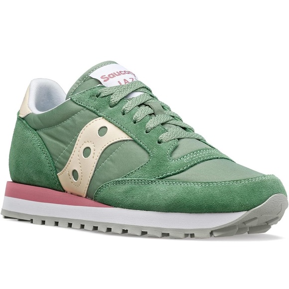 EUC Saucony Women's Green Jazz Sneakers Size 8 - Picture 2 of 11